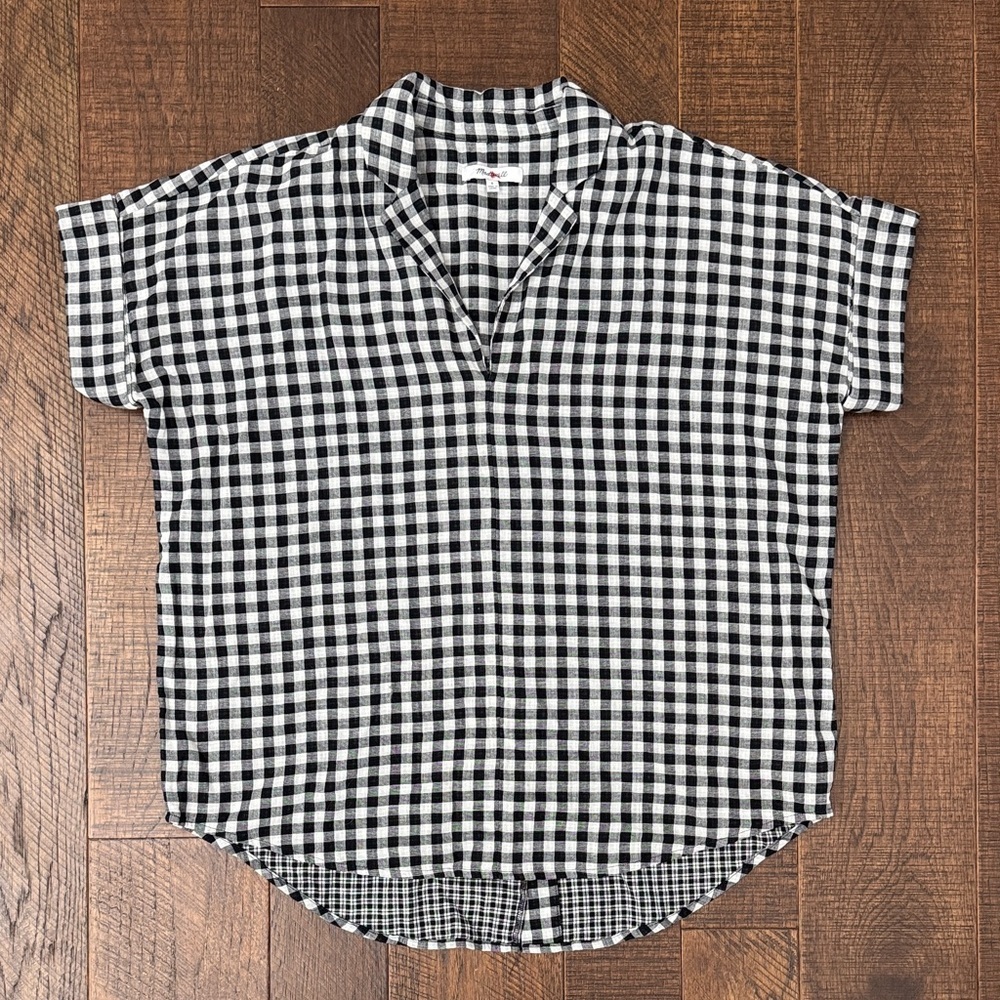 Madewell Swenson Popover Shirt in Double-Faced Gingham - Picture 5 of 10